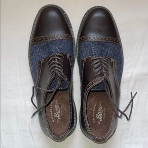GH Bass & CO Brown/Blue Oxford Shoes